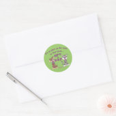 De neus op hun gezicht ronde sticker (Envelop)