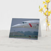 De neus van de naald van British Airways Concorde Kaart (Gele Bloem)