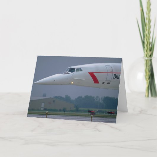 De neus van de naald van British Airways Concorde Kaart (Voorkant)