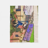 De neusduiklanding - Scooterrijderstunt Fleece Deken (Voorkant)