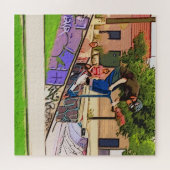 De neusduiklanding - Scooterrijderstunt Legpuzzel (Horizontaal)