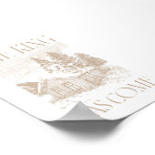 De neutrale koning is met kerst gekomen poster (Hoek)