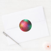 De Nevel van Kerstmis Ronde Sticker (Envelop)