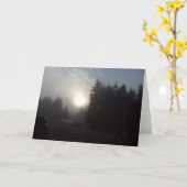 de nevelige zon van de Ochtend #3 Kaart (Gele Bloem)