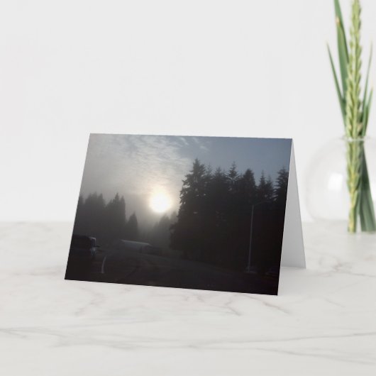 de nevelige zon van de Ochtend #3 Kaart (Voorkant)