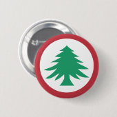 De New England Roundel Ronde Button 5,7 Cm (Voorkant /achterkant)