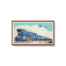 De New Jersey Central Blue Comet Train