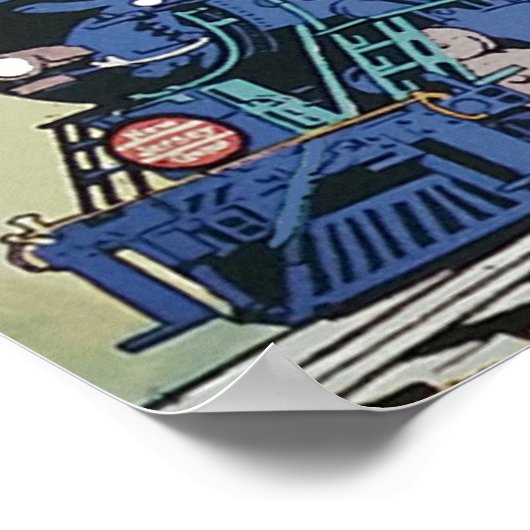 De New Jersey Central Blue Comet Train Poster (Hoek)