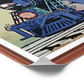 De New Jersey Central Blue Comet Train Poster (Hoek)