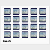 De New Jersey Shore Vierkante Sticker (Vel)