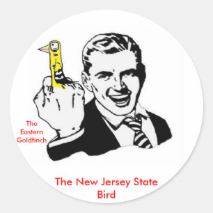 De New Jersey State Bird Ronde Sticker