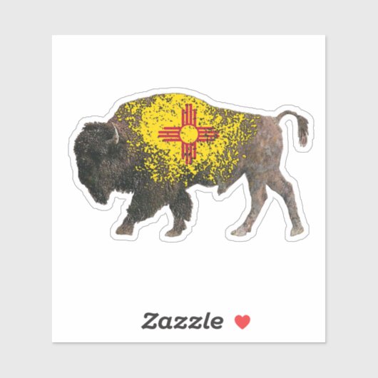 De New Mexico Heilige Buffel Sticker (Vel)