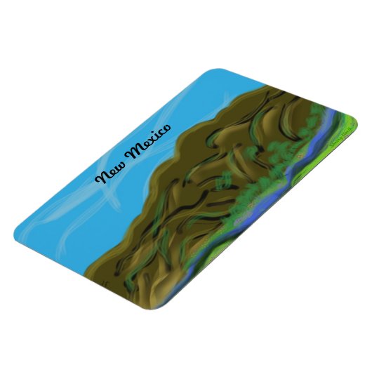 De New Mexico Mountains magneet (Linkerzijde)