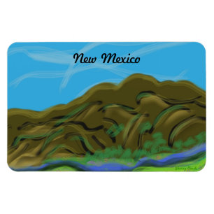 De New Mexico Mountains magneet
