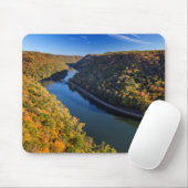 De New River Gorge bij Hawks Nest State Park Muismat (Met muis)