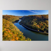 De New River Gorge in Hawks Nest State Park Poster (Voorkant)