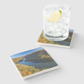 De New River Gorge in Hawks Nest State Park Stenen Onderzetter (Zijkant)