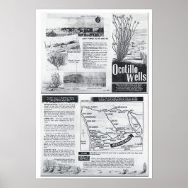 De New Town of Ocotillo Wells - Brochure van 1960 Poster