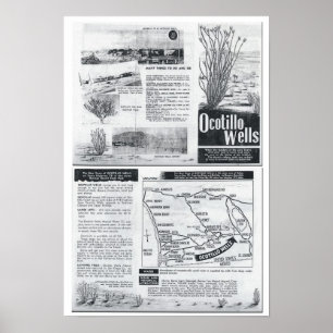 De New Town of Ocotillo Wells - Brochure van 1960 Poster