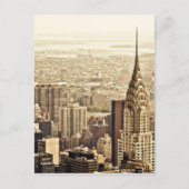 De New York City Skyline en het Chrysler-gebouw Briefkaart (Voorkant)