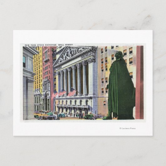 De New York Stock Exchange Bldg Briefkaart (Voorkant)
