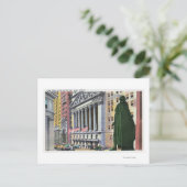 De New York Stock Exchange Bldg Briefkaart (Staand voorkant)