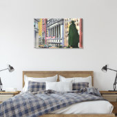 De New York Stock Exchange Bldg Canvas Afdruk (Insitu (Slaapkamer))