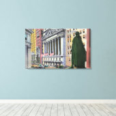 De New York Stock Exchange Bldg Canvas Afdruk (Insitu (Houten vloer))