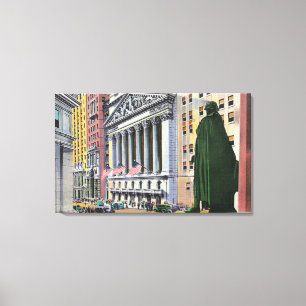 De New York Stock Exchange Bldg Canvas Afdruk