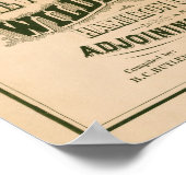 De New York Wilderness. 1879 Kaart. Poster (Hoek)