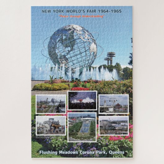 De New York World's Fair Puzzle (met letters) Legpuzzel (Verticaal)