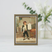 De Newsboy Briefkaart (Staand voorkant)