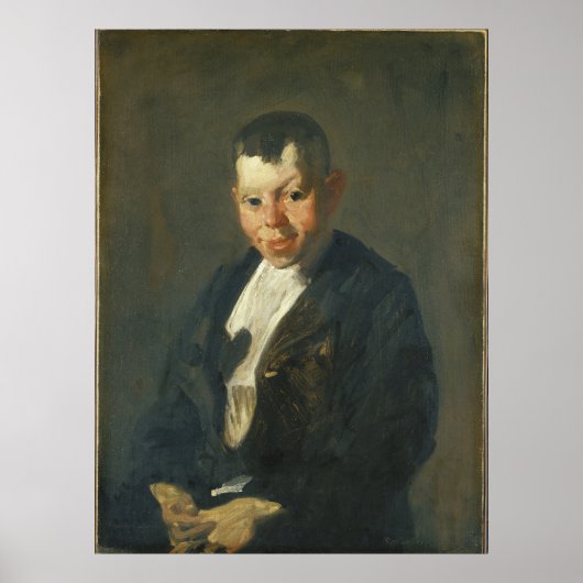 De Newsboy van George Bellows Poster (Voorkant)