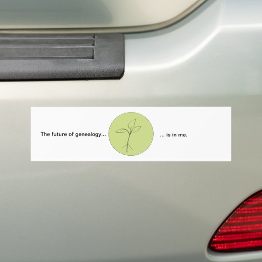 De NextGen Future/Vorige Bumpersticker (Op auto)