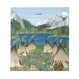 De Nez Perce ~ Wallowa Lake Notitieblok