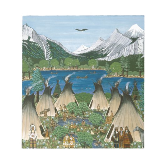 De Nez Perce ~ Wallowa Lake Notitieblok (Voorkant)