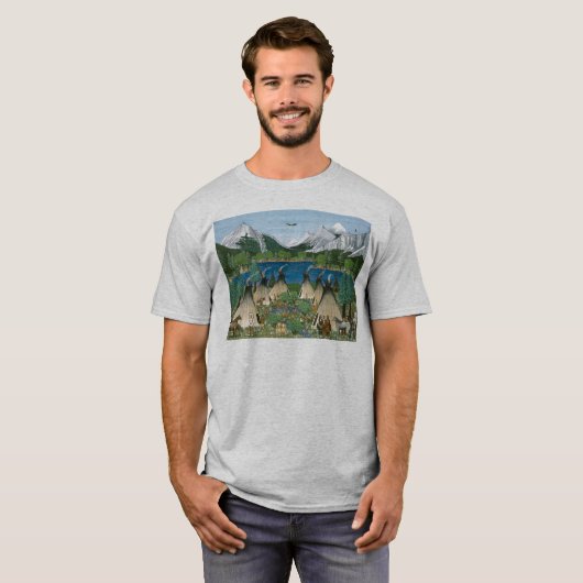 De Nez Perce ~ Wallowa Lake T-shirt (Voorkant volledig)