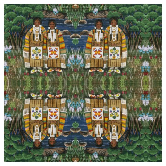 De Nez Perce Woman Stof (Swatch)