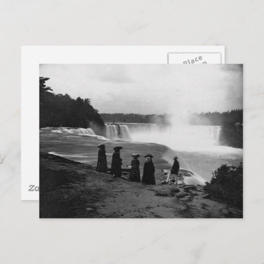 De Niagara-Herfsten ~ 1853 Briefkaart (Voorkant / Achterkant)