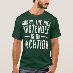 De Nice barman is afkomstig van een vaccinatiemixo T-shirt