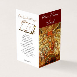 De Nicene Creed - Prayer Card Visitekaartje
