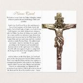 De Nicene Creed - Prayer Card Visitekaartje (Binnenkant ongevouwen)