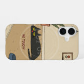 De "Niet Aankomen" Zone iPhone 16 Hoesje (Achterkant horizontaal)