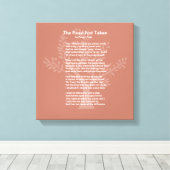 de niet afgelegde weg, canvas afdruk (Insitu (Houten vloer))