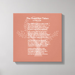 de niet afgelegde weg, canvas afdruk