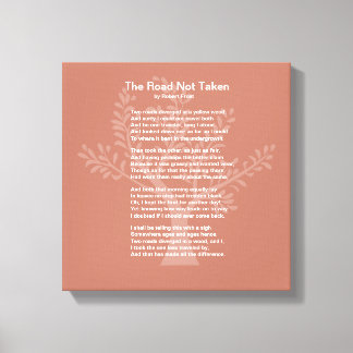 de niet afgelegde weg, canvas afdruk