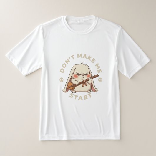 De "Niet Beginnen" Konijn T-shirt (Laagn)