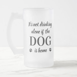 De niet-Drink enige hond is de homepage-foto Matglas Bierpul