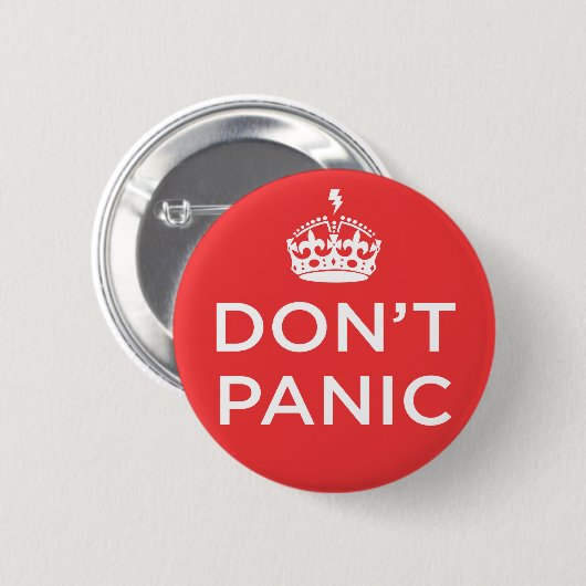 De niet-panische Button (Voorkant /achterkant)