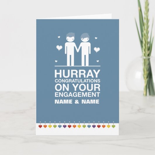 De niet Rechte Kaart van het Verloving van het (Voorkant)